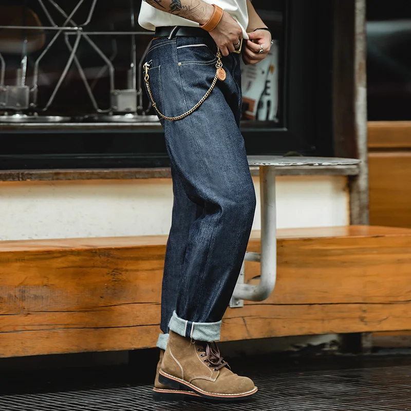 Levis Jeans 501 - Maden خمر 13.5oz Selvedge الخام الدينيم