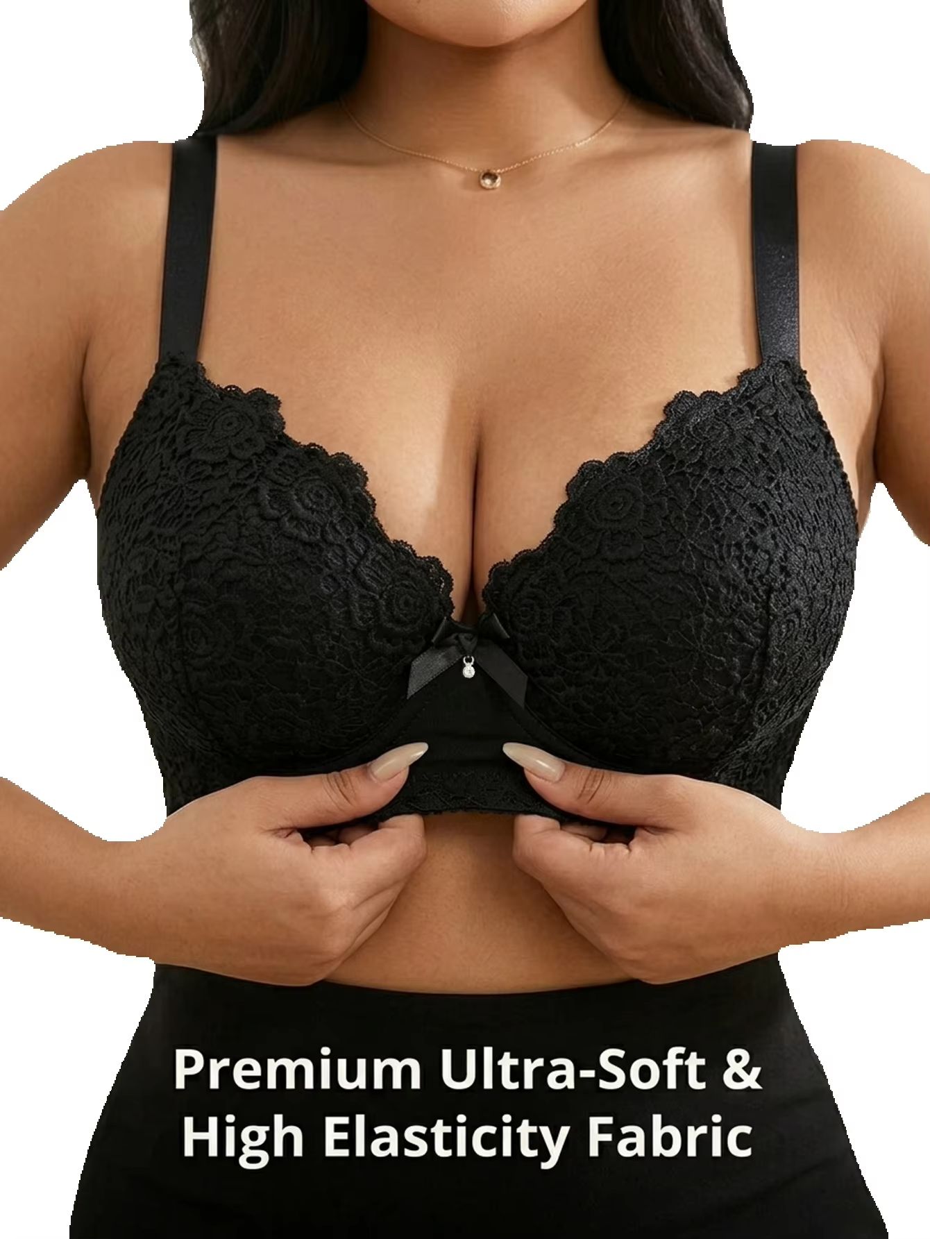 Underwire Bra Padded - حمالة صدر نسائية مقاس كبير بتصميم