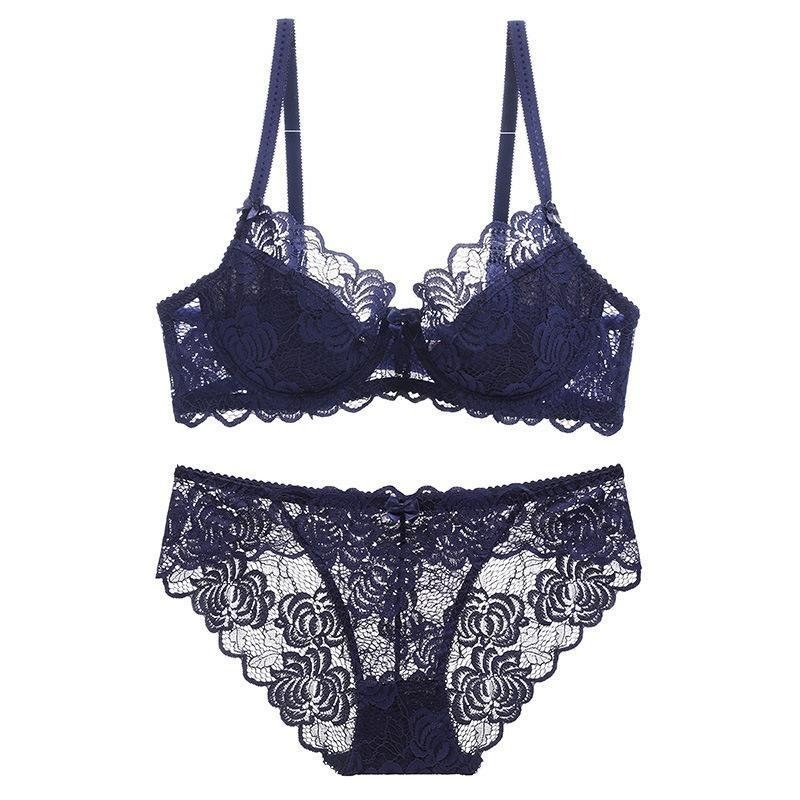 Cotton Bra Everyday - طقم ملابس داخلية دانتيل مثير للنساء