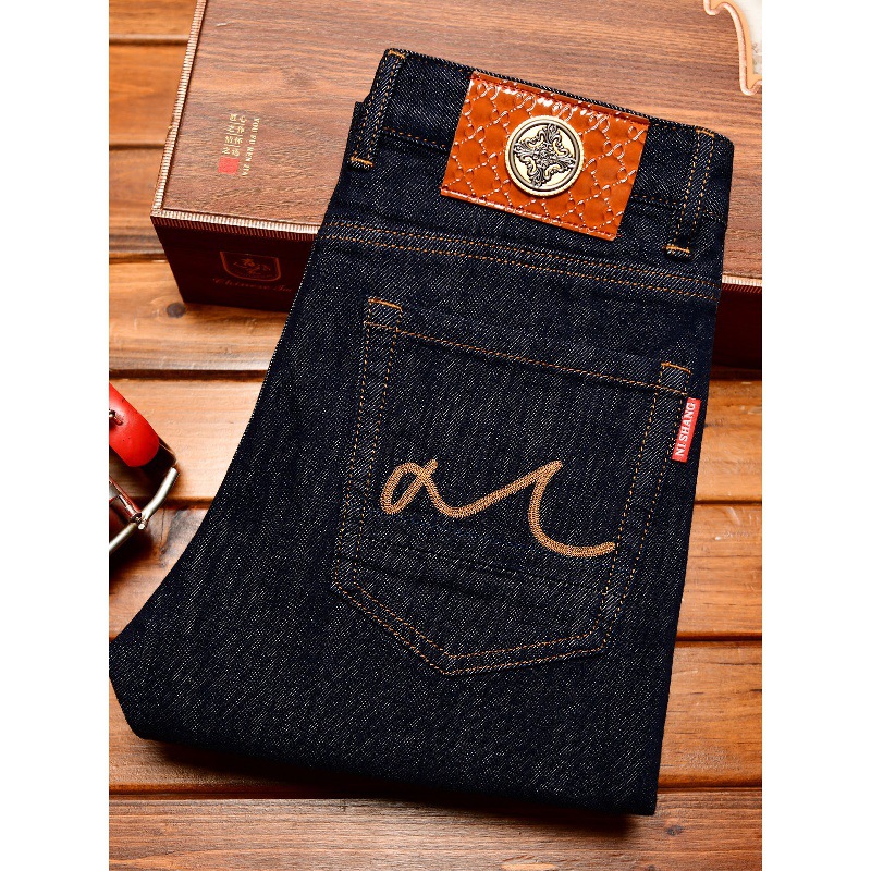 Levis Jeans 501 - جينز أزرق داكن للرجال موضة خريف