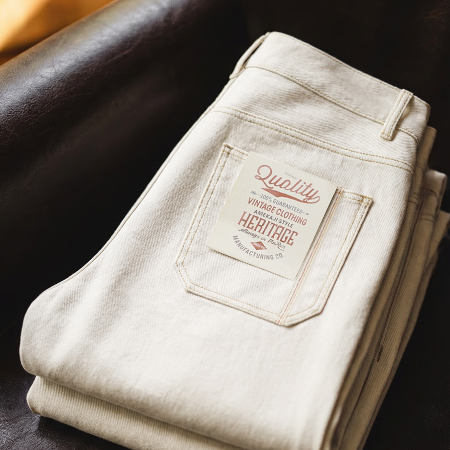 Levis Jeans 501 - بنطلون جينز رجالي من مادن، أبيض