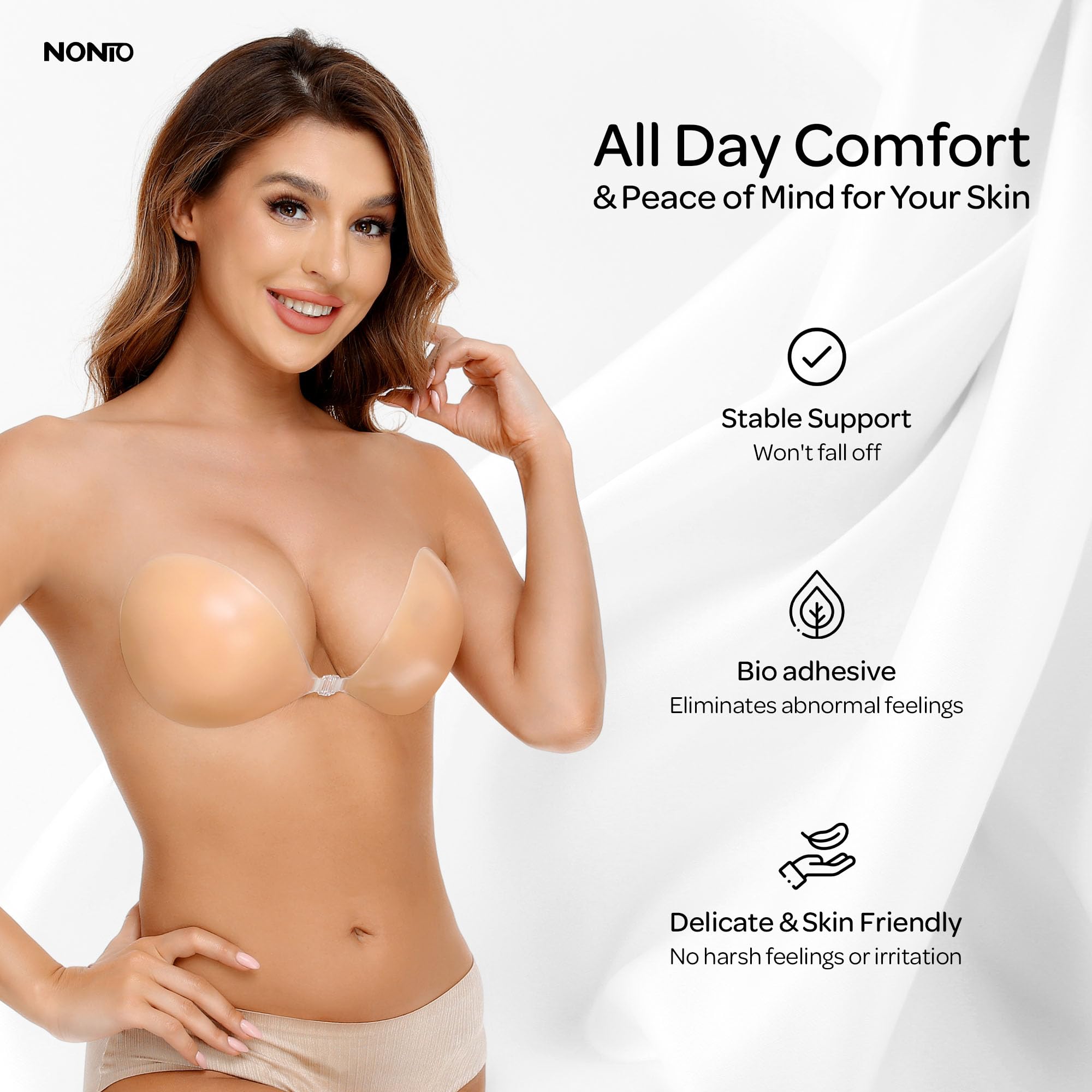 حمالة صدر لاصقة بدون حمالات، غ - مراجعة Backless Bra Sticky وسعره