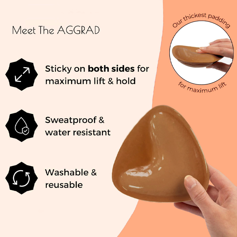 زوجان من حمالة الصدر اللاصقة م - مراجعة Push Up Bra Silicone وسعره