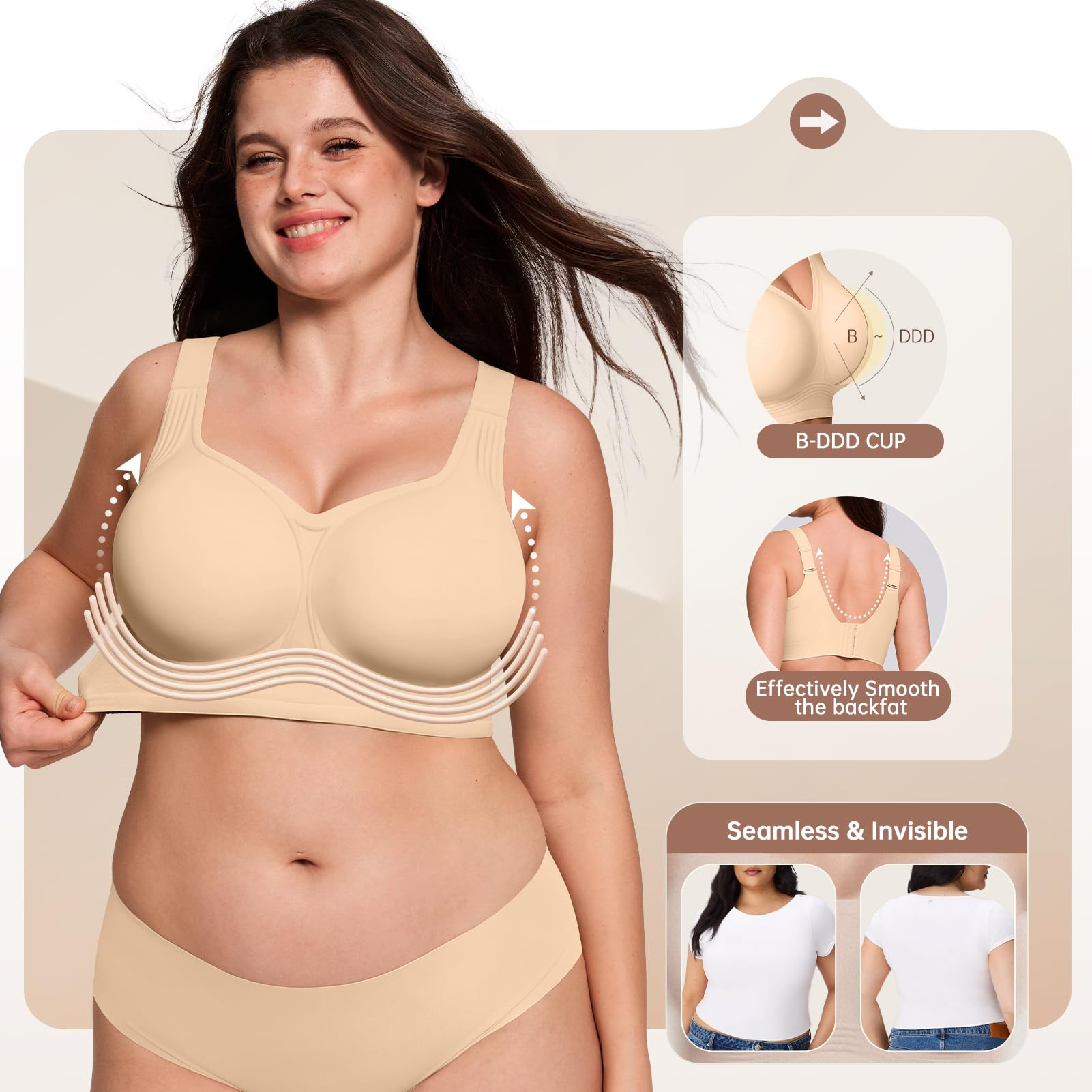 حمالة صدر نسائية لاسلكية بمقاس - مراجعة Underwire Bra Padded وسعره