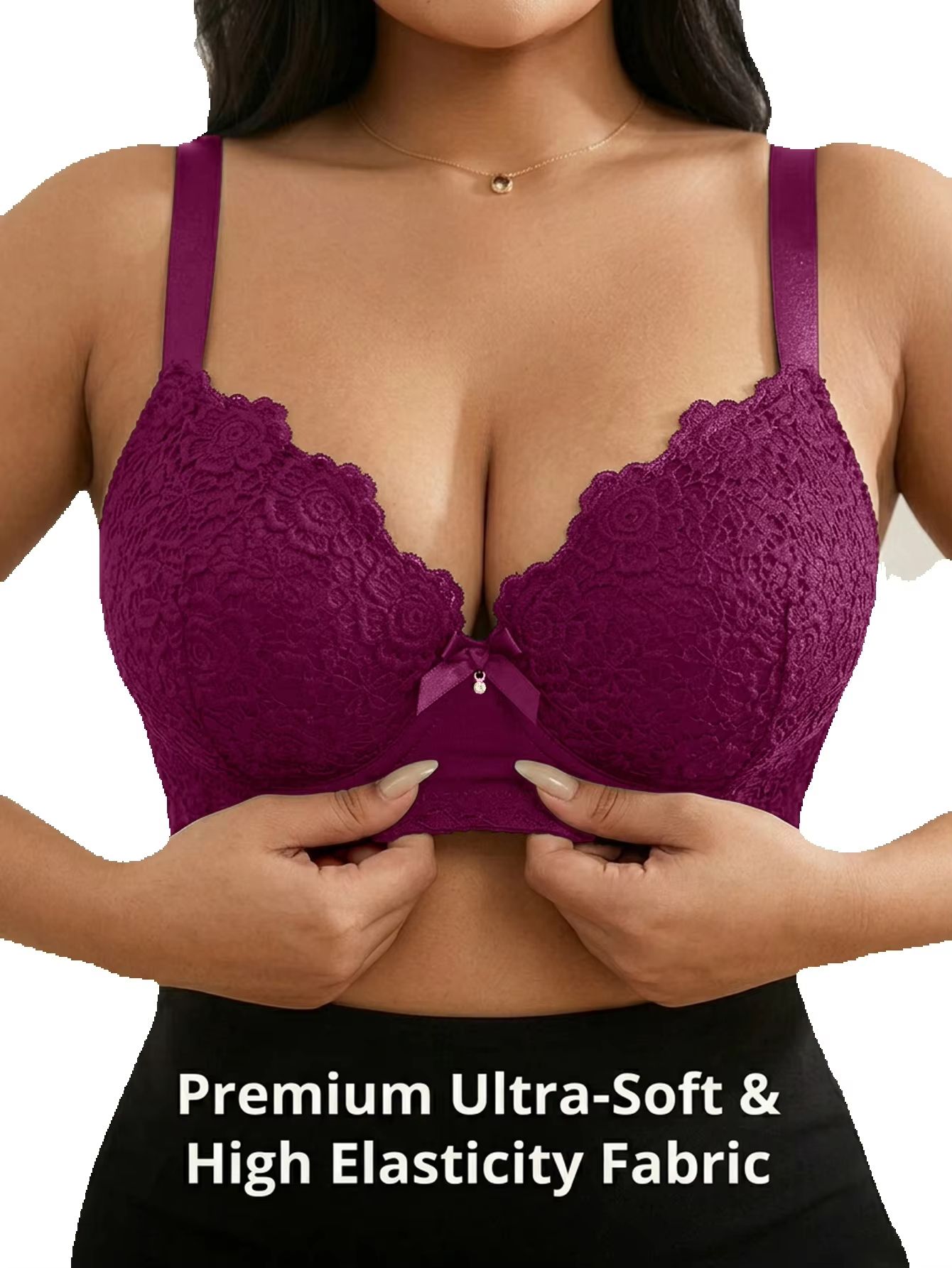 حمالة صدر نسائية مقاس كبير بتص - مراجعة Underwire Bra Padded وسعره