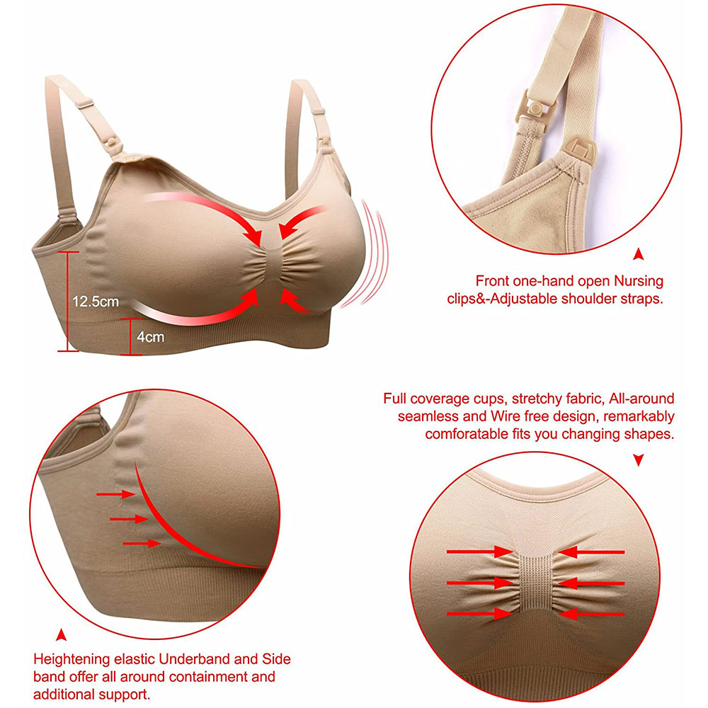 المرأة الأمومة حمالة صدر للرضا - مراجعة Sleep Bra Bralette وسعره