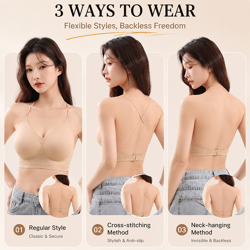 حمالة صدر FINETOO بدون خياطة م - مراجعة Sleep Bra Bralette وسعره